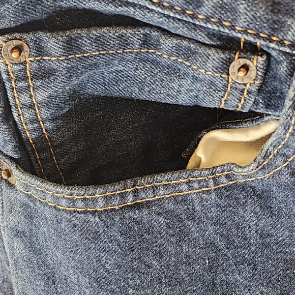 Levi’s 501 Button-Fly Jeans 34x34 Dark Wash Classic Straight Fit - Picture 5 of 16